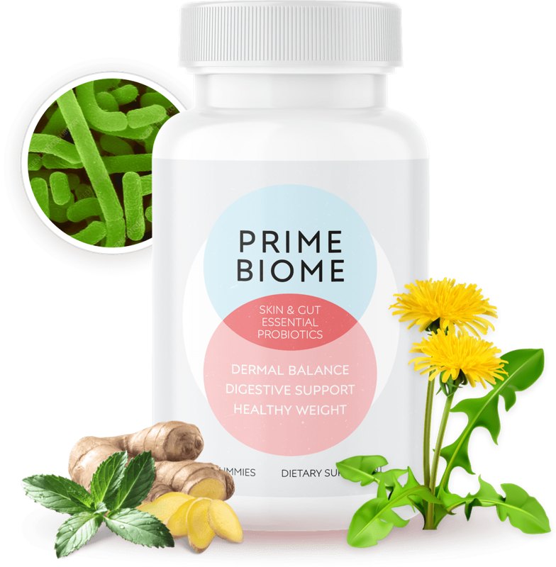Product packaging of PrimeBiome – Gut & Skin